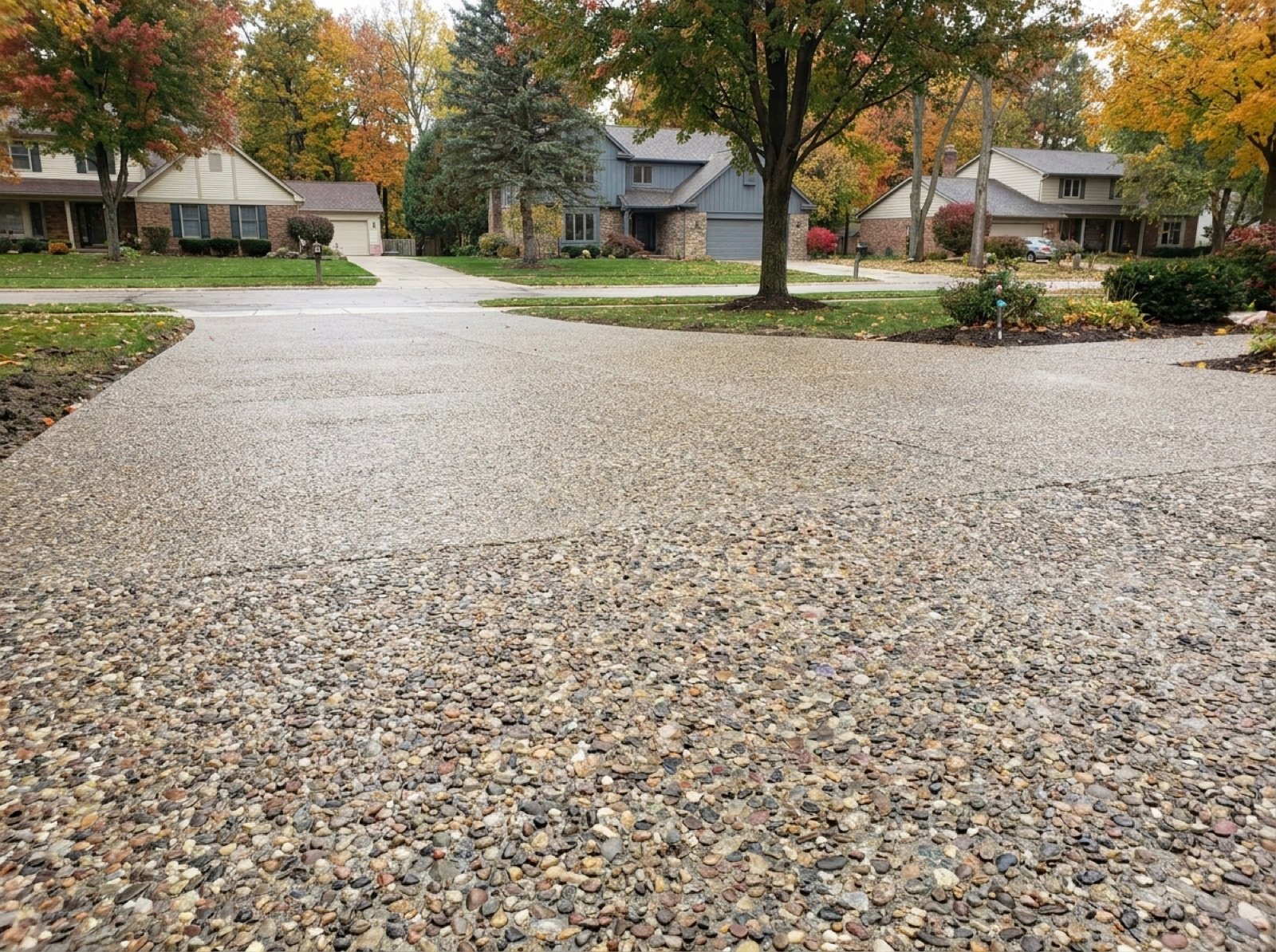 Exposed Aggregate Driveways in Michigan project photo 1