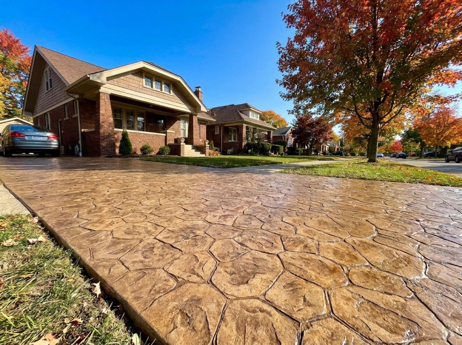 Stamped Concrete Driveways in Michigan project photo 3