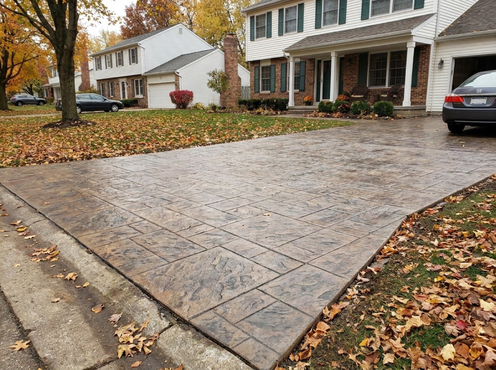 Stamped Concrete Driveways in Michigan project photo 4