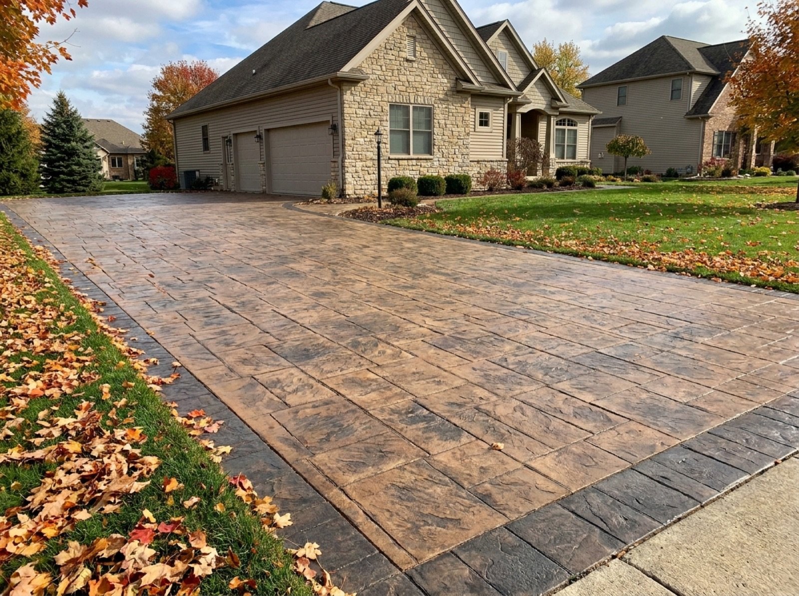 Stamped Concrete Driveways in Michigan project photo 5