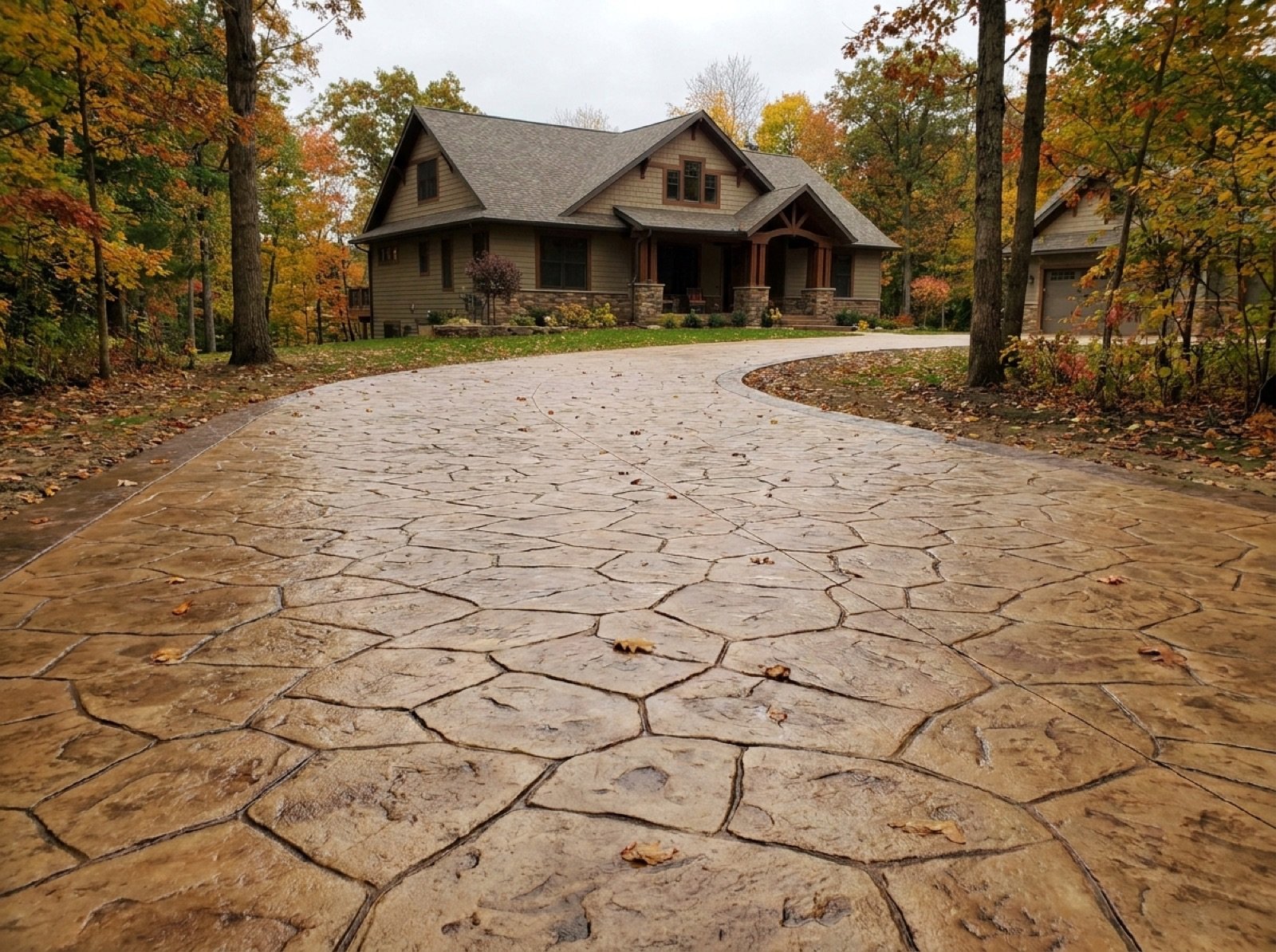 Stamped Concrete Driveways in Michigan project photo 6