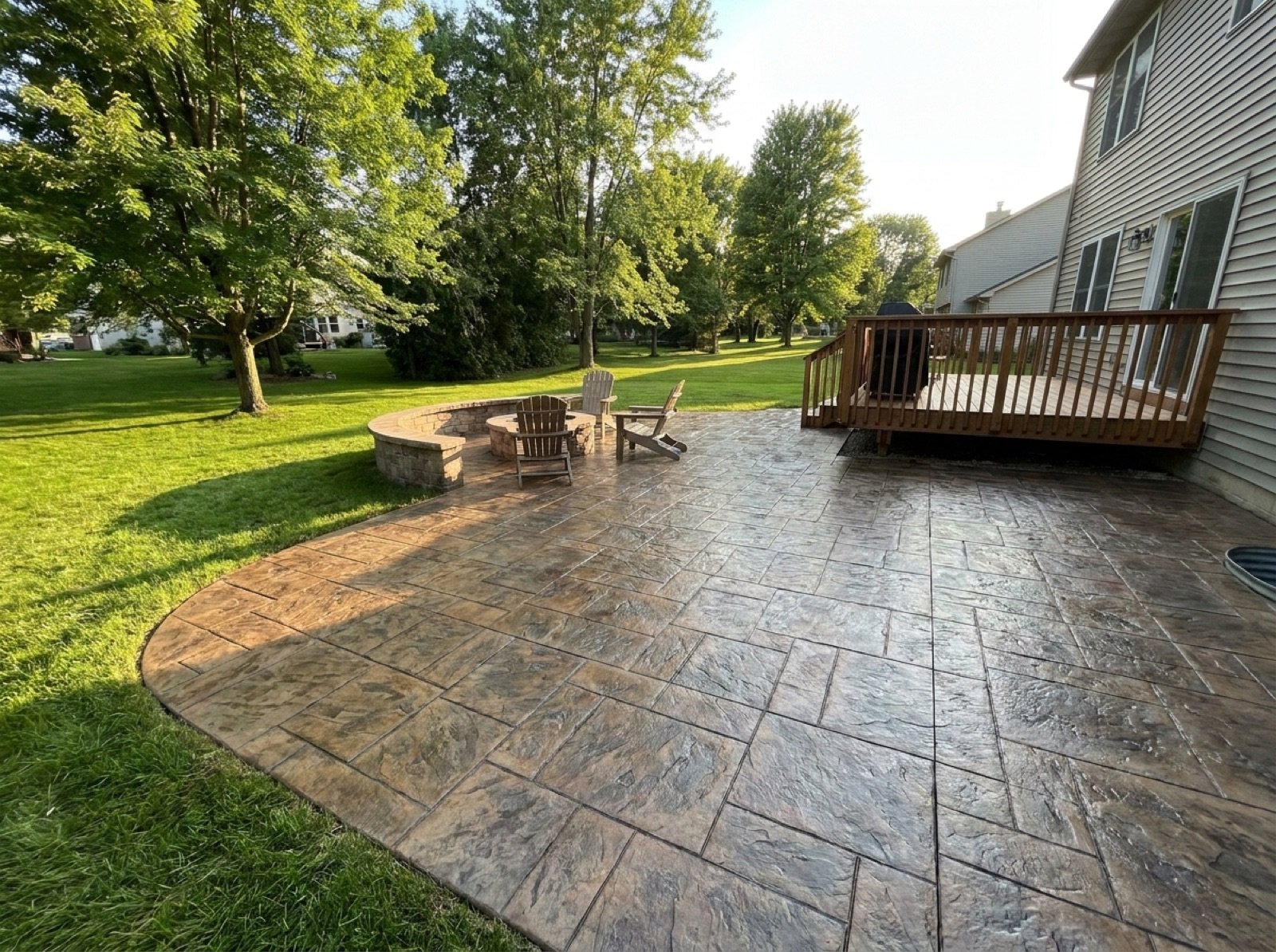 Stamped Concrete Patios in Michigan project photo 1